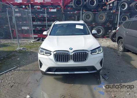 2023 BMW X3 xDrive30I из США, поврежденный, VIN 5UX53DP06P9R23260